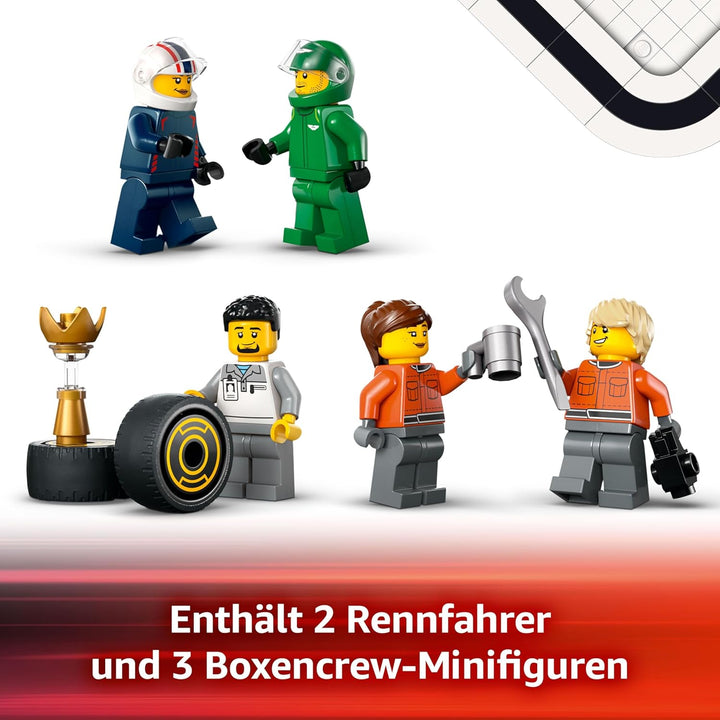 LEGO City F1 Transporter mit RB20 &amp; AMR24 F1 Rennautos - Spielzeug Autotransporter für Red Bull &amp; As