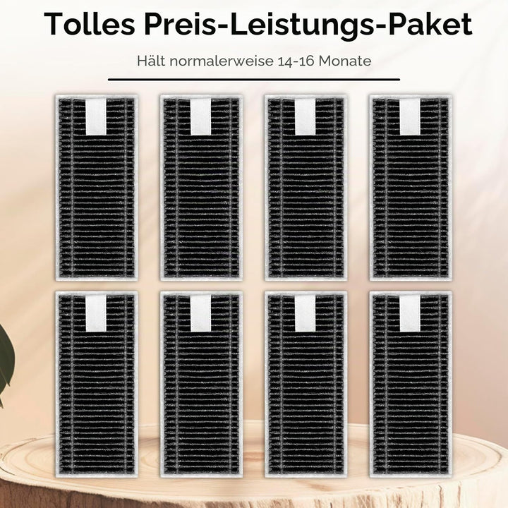 (8 Stück) X8 Pro Omni Ersatz-HEPA-Filter für ECOVACS DEEBOT X8 Pro Omni/ X9 Pro Omni/ T80 Omni/ X8 O