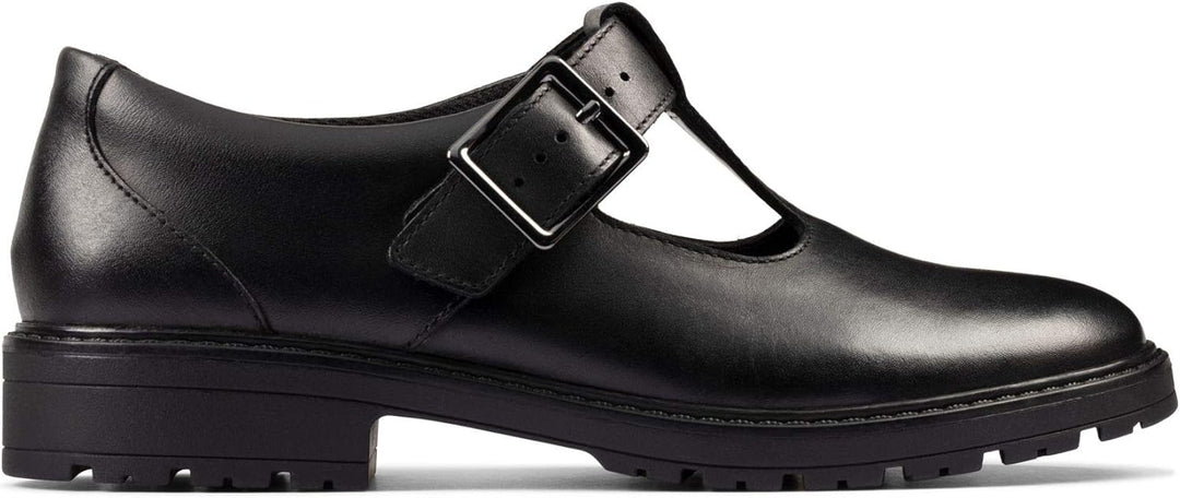 Clarks Loxham Shine Schulschuhe für Mädchen 35.5 EU Schwarz, 35.5 EU Schwarz