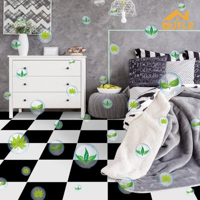 Vinylboden Selbstklebend PVC Bodenbelag Selbstklebend Fliesen Vinyl Bodenaufkleber Wasserdicht für K