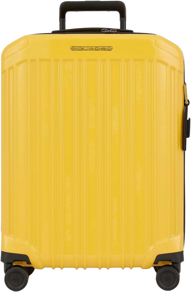 Piquadro PQ-Light Slim - 4-Rollen-Trolley L 75 cm Giallo canarino