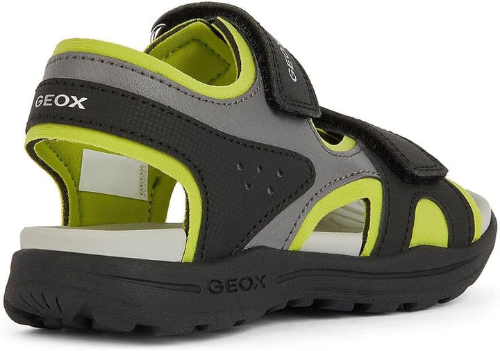 Geox Jungen J Vaniett Boy C Sandalen 24 EU Black Lime, 24 EU Black Lime