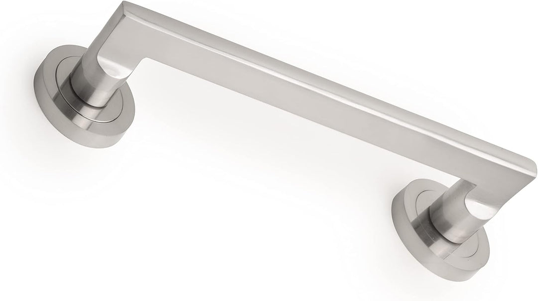 Emuca - Griff mit Rosetten mit 50 mm Durchmesser, Griff mit geradem Design für Schiebetür, Aluminium