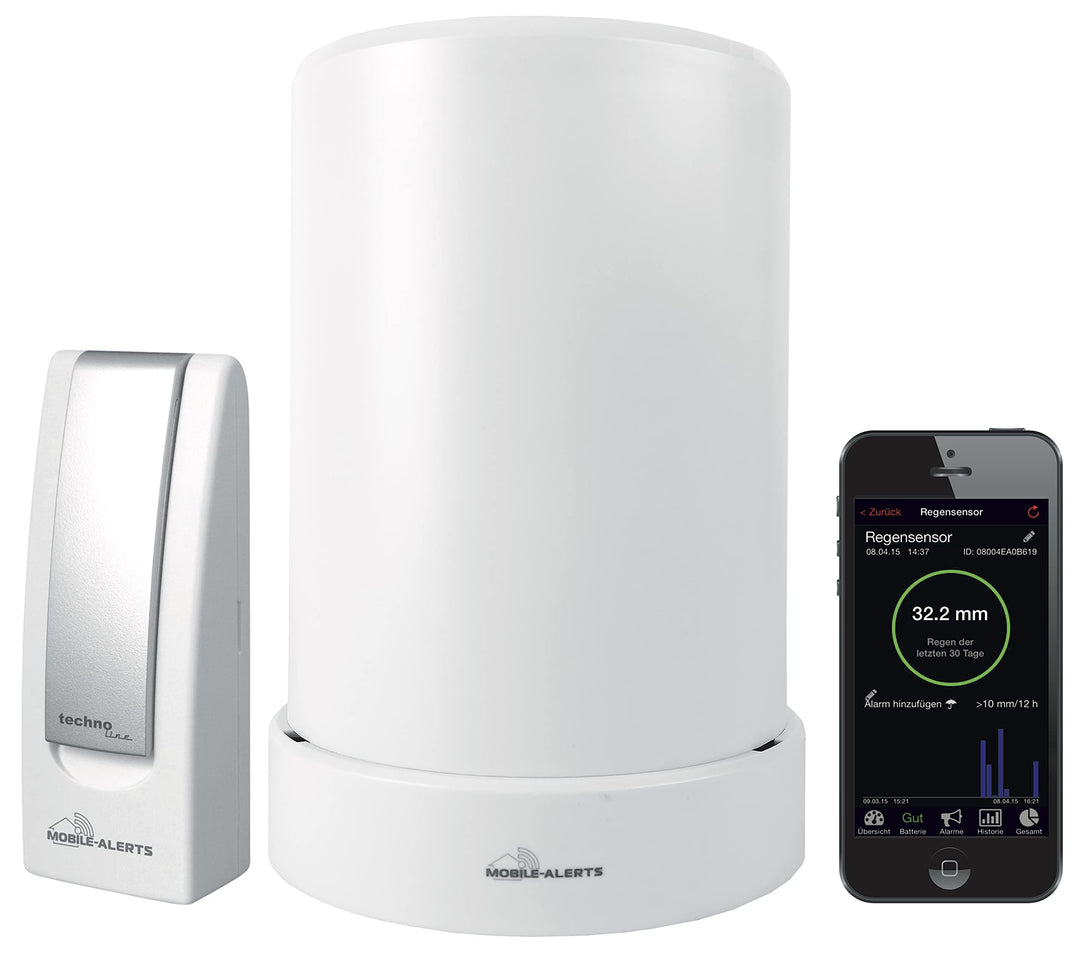 Technoline MA10040 Regenmesser Komplett-Set, Gateway und Funk-Regensensor mit kostenloser App für da