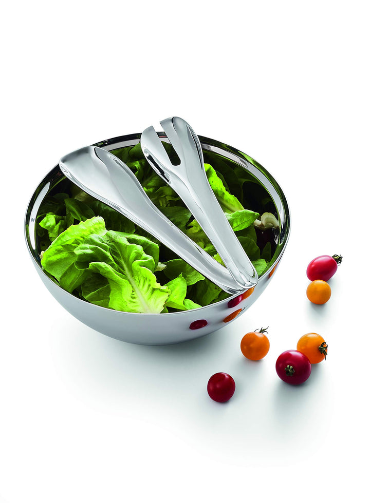 PHILIPPI - Insalata doppelwandige Salatschale mit Besteck - Klassische Form, besondere Funktion - 3,