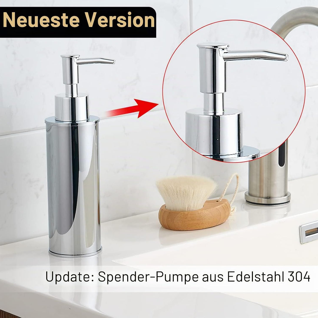BGL Seifenspender, freistehender Flüssigseifenspender, 304 Edelstahl, Handseifenspender für Küche un