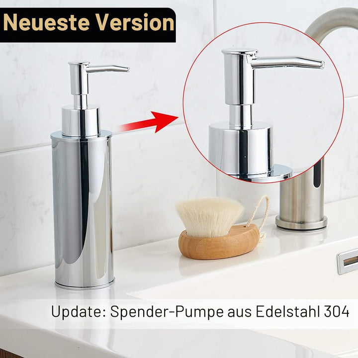 BGL Seifenspender, freistehender Flüssigseifenspender, 304 Edelstahl, Handseifenspender für Küche un