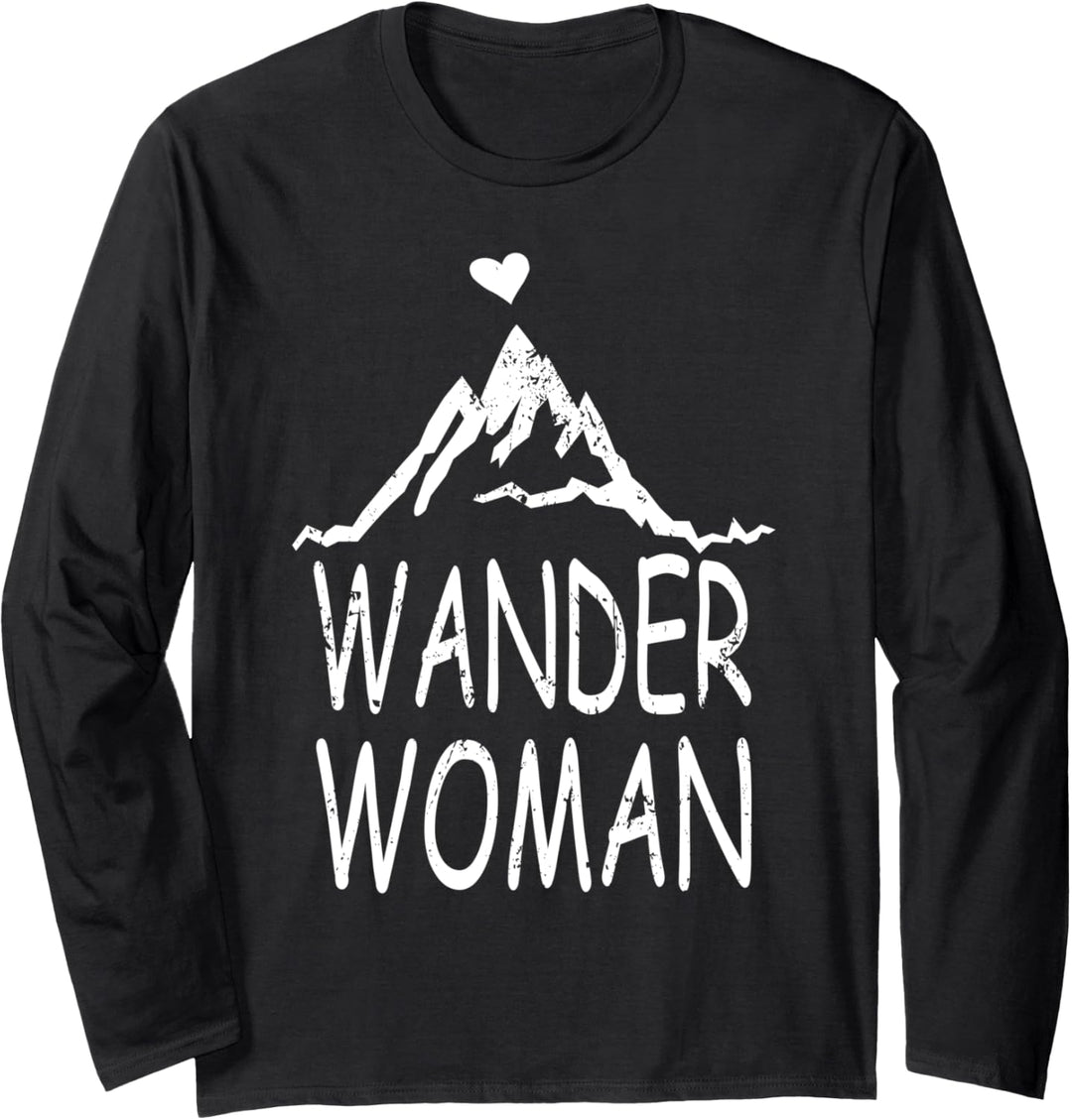 Alpenherz Berg Trekking Wandern Alpen Herz - Wander Woman Langarmshirt