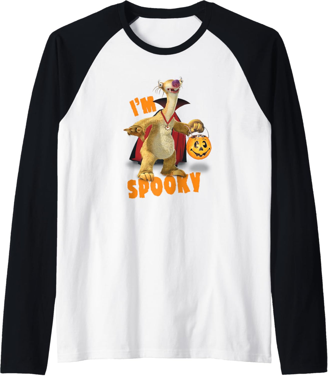 Ice Age Sid Dracula I’m Spooky Halloween Raglan