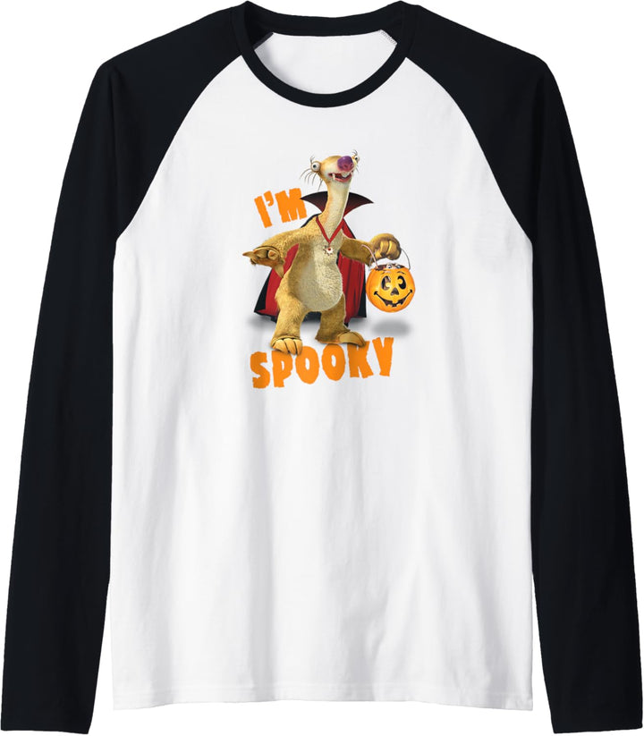 Ice Age Sid Dracula I’m Spooky Halloween Raglan