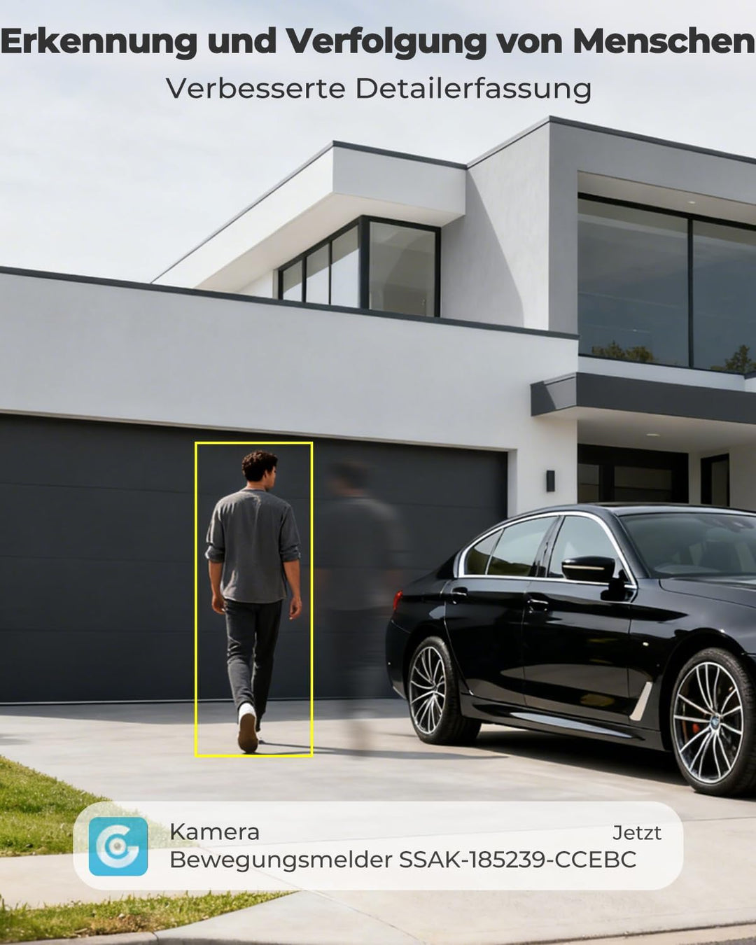 GENBOLT [10X Hybridzoom 2.5K POE WLAN Überwachungskamera | 24/7 Daueraufzeichnung,360° Überwachungsk