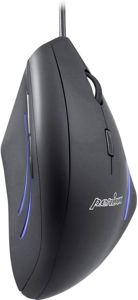 Perixx PERIMICE-508 Programmierbare Ergonomische Maus -Vertikal - Schnurgebunden - 1000/1600 dpi - I