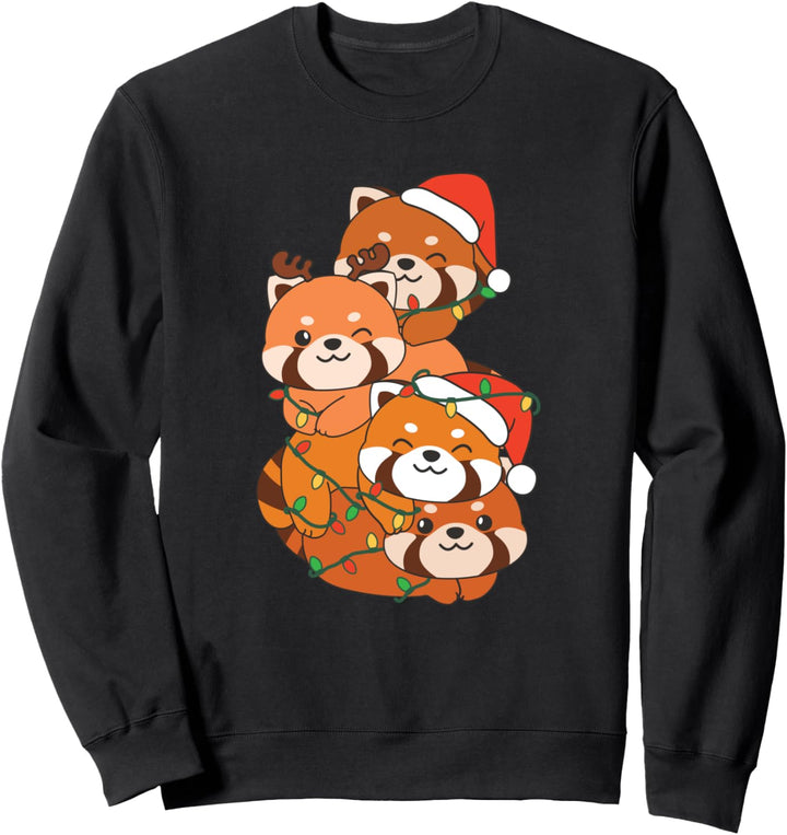 Roter Panda Weihnachten Weihnachtsbaum süsses Rotes Panda Sweatshirt