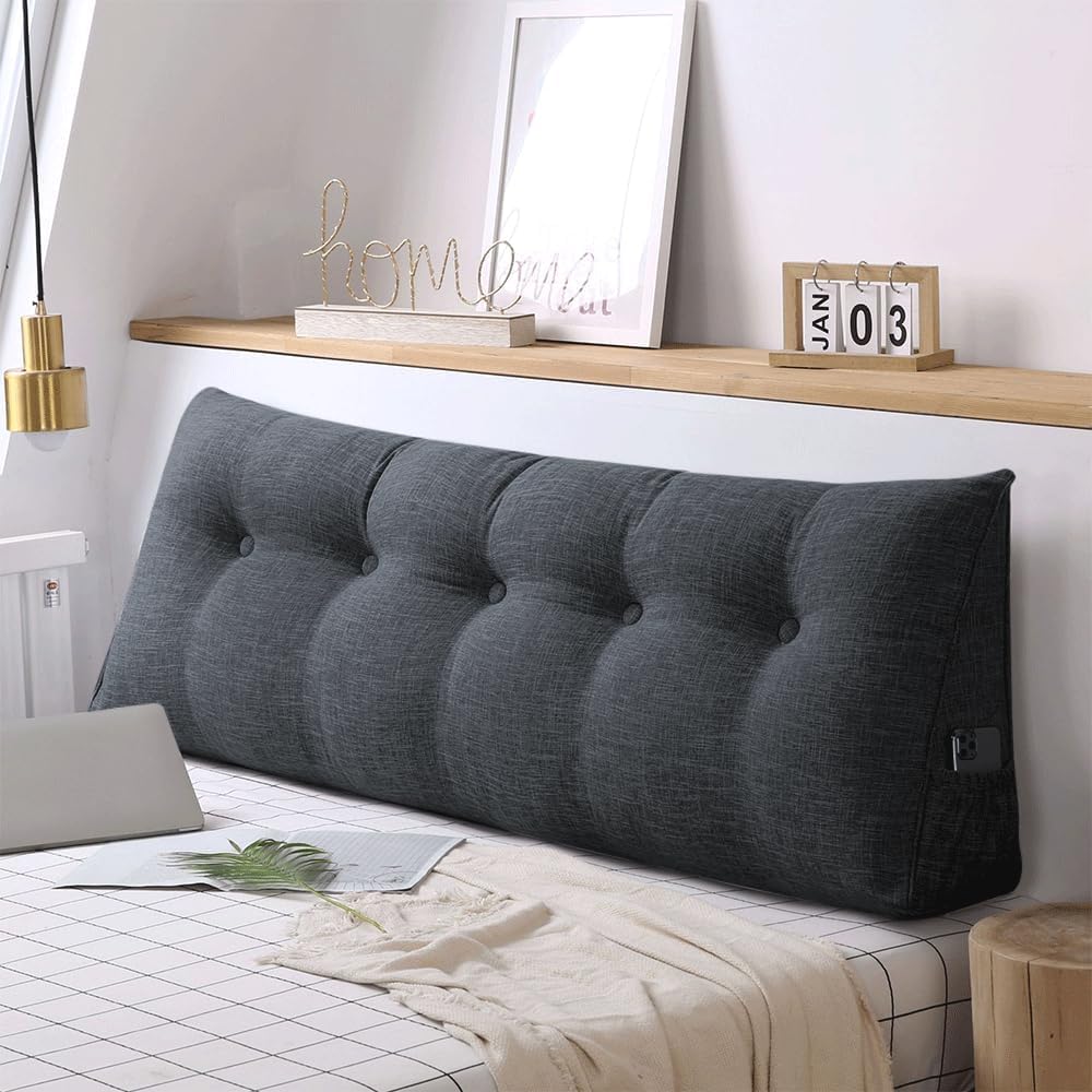 OHMG Rückenkissen, Lesekissen für Bett und Sofa, 200cm-Komfortables Wandkissen Bett, Bietet Optimale