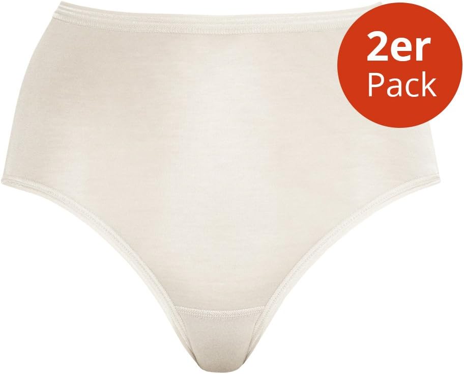 Mey 2er Pack Damen Taillen-Pants Lights Basic - 89203 - Perlweiss - Grösse 48 - Damenslips ohne Seit