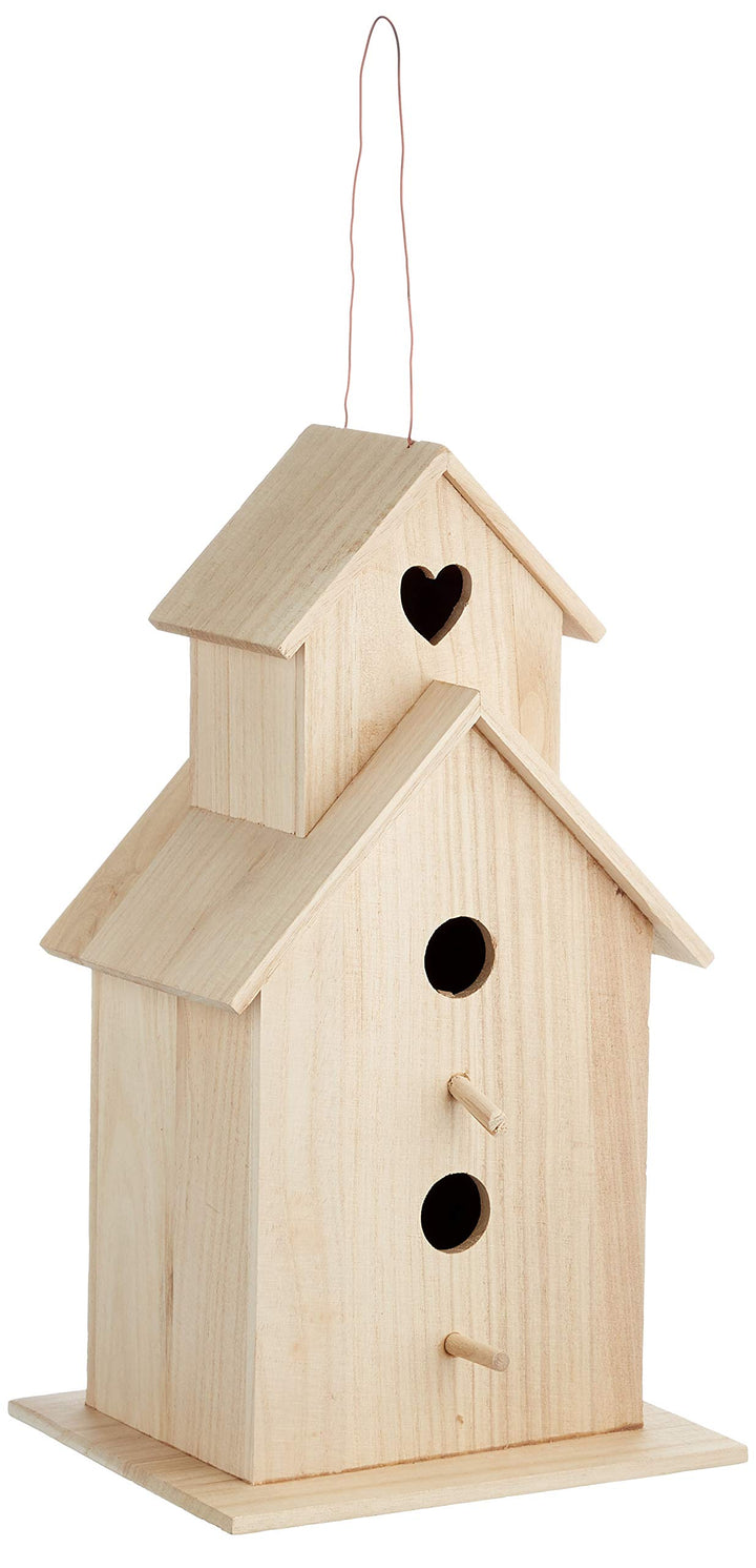 Rayher 6178300 Vogelhaus Saint Tropez, 22x19x39 cm 22x19x39cm, 22x19x39cm