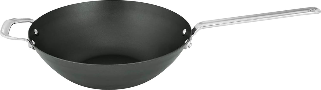 SCANPAN Black Iron Wokpfanne 30 cm | Premium Kohlenstoffstahl | Hohe Temperaturbeständigkeit | Multi