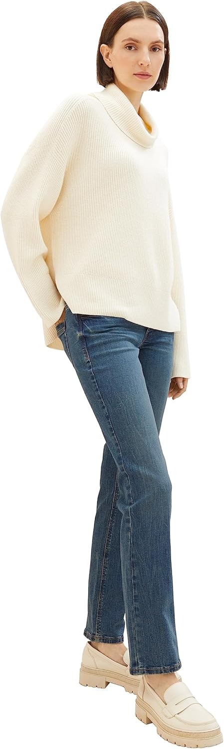 TOM TAILOR Damen Alexa Straight Jeans 29W / 32L 10281 - Mid Stone Wash Denim, 29W / 32L 10281 - Mid
