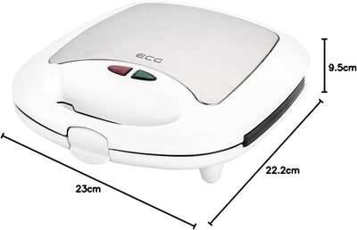 ECG S 399 3in1 White Sandwichmaker, Edelstahl/Kunststoff, Weiss