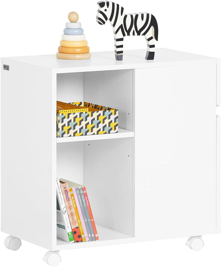SoBuy Aktenschrank Aktenschrankwagen Druckertisch Druckerständer Rollcontainer mit 4 Rollen Lagersch