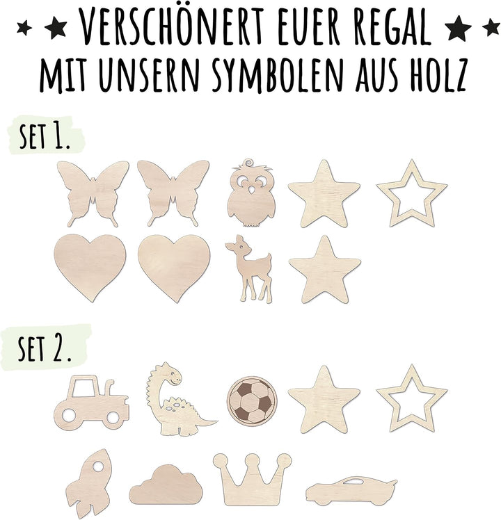 Tonie Regal für Toniebox, Toniebox Regal personalisiert mit Name und Holzsymbolen, Tonie Aufbewahrun