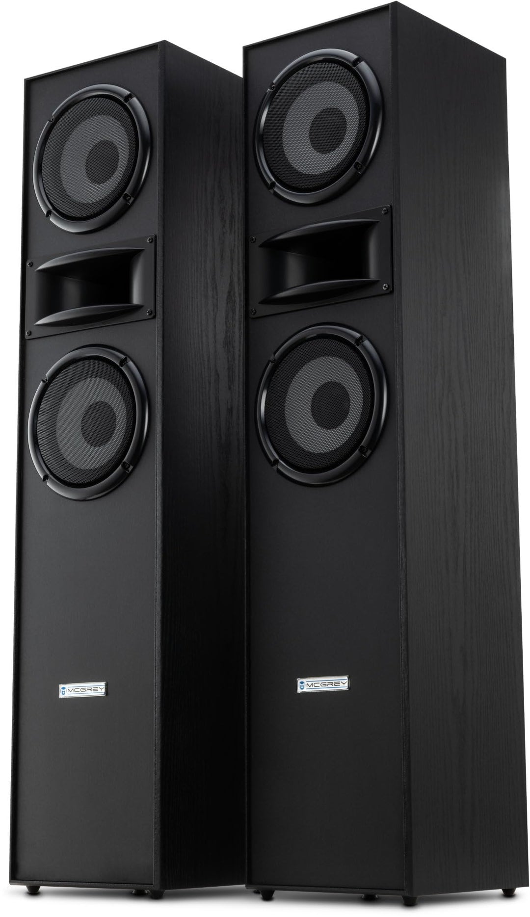 McGrey HTS-65320 BK Paar 3-Wege HiFi Standlautsprecher Paar - 160W RMS - 2 x 6,5" Mittel-, Tieftöner