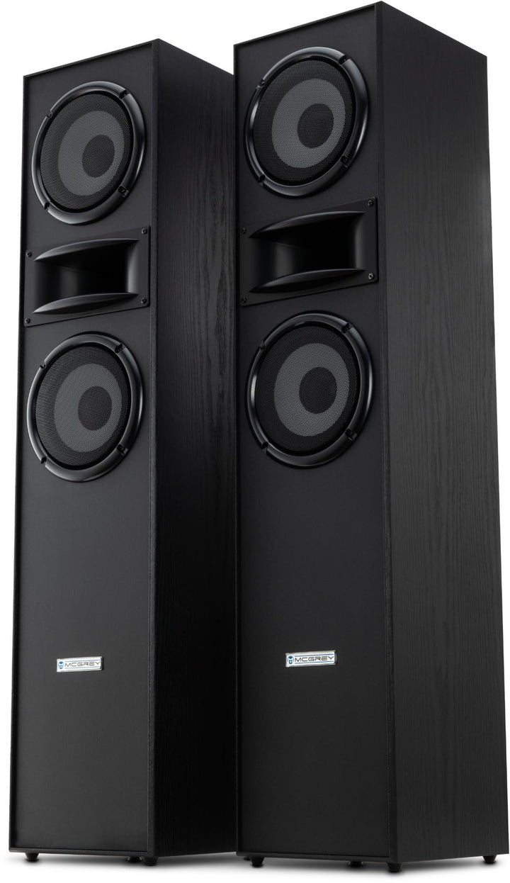 McGrey HTS-65320 BK Paar 3-Wege HiFi Standlautsprecher Paar - 160W RMS - 2 x 6,5" Mittel-, Tieftöner