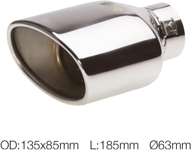 Simoni Racing TRX/74 Exhaust Tip Oval, INOX