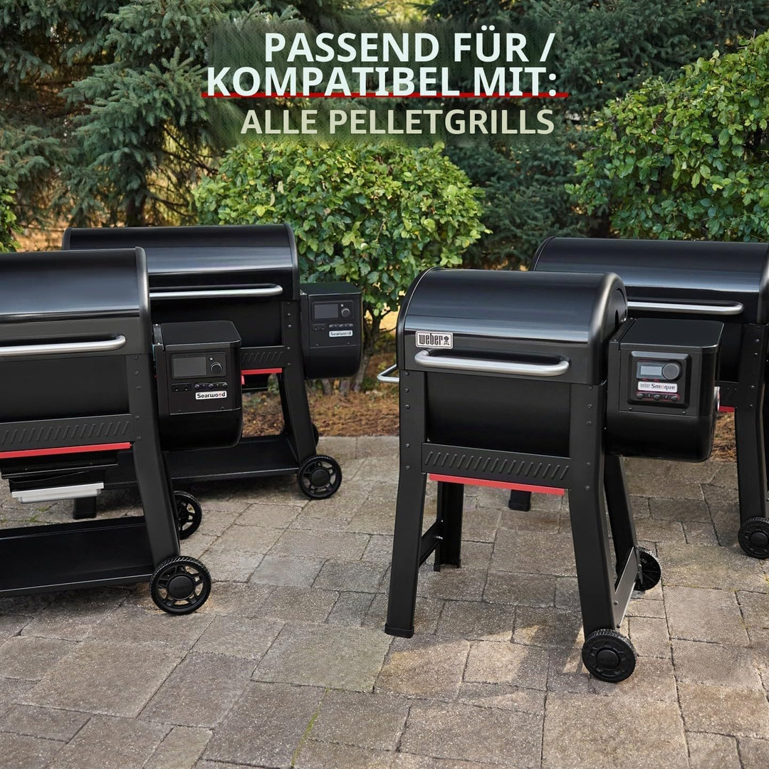 Weber Holzpellets - Grillacademy Blend (8kg), perfekt zum Räuchern von Gemüse, Fisch und Allen Fleis