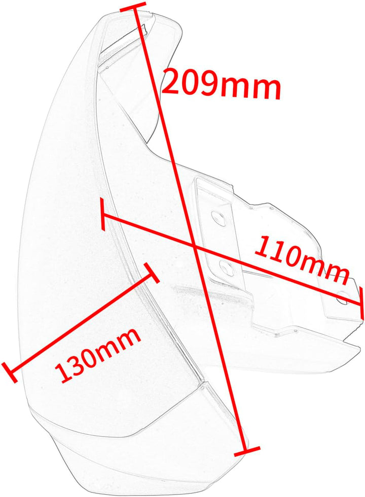 Lorababer Motorrad-Frontscheiben-Visierschutz, Neue Windschutzscheibe, Flyscreen, Windabweiser, Wind