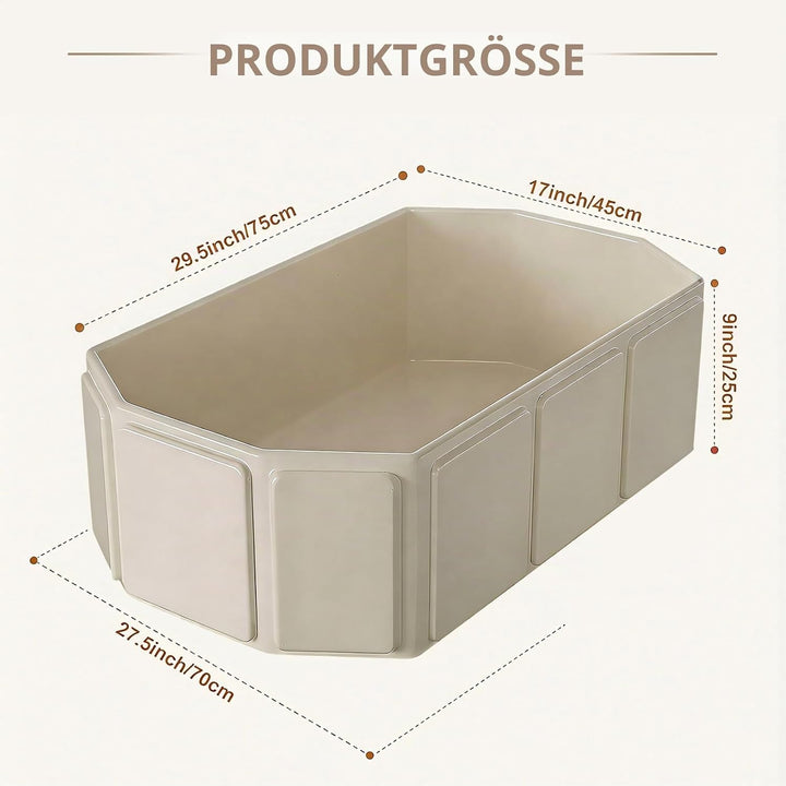 Faltbare Badewanne für Kinder - Tragbare Badewanne Platzsparende Klappbar Babywanne Grosse Kleinkind