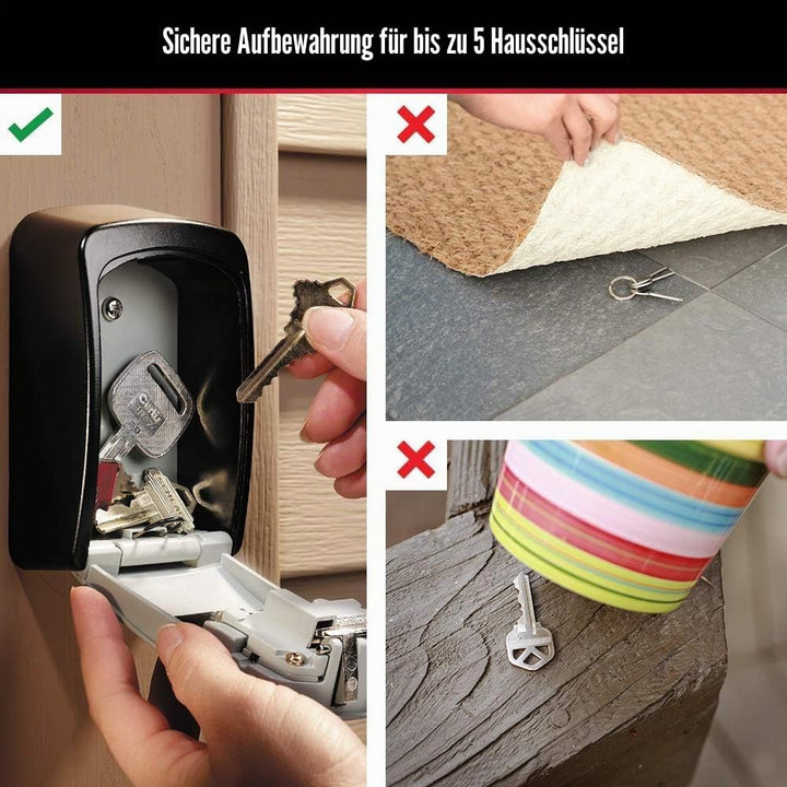 Master Lock 5420D Set Ihre eigene Kombination Wandbefestigung 5 Key Capacity schwarz, Wandbefestigun