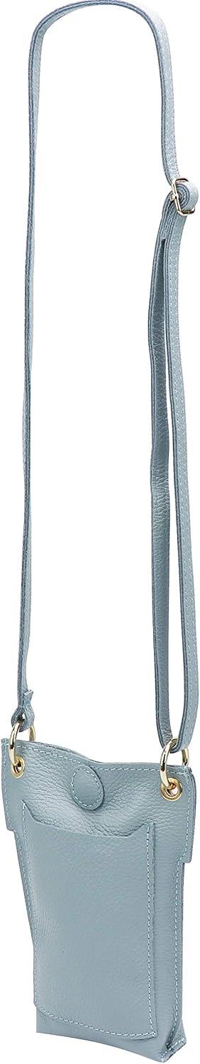 SH Leder Damen Echtleder Umhängetasche Handytasche Geldbörse Multifunktion Beutel Mini Bote Abnehmba