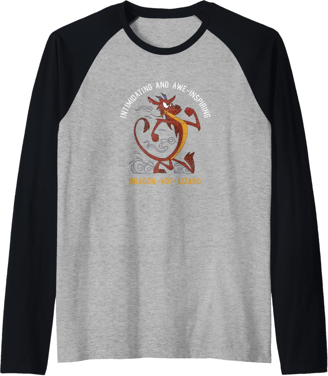 Disney Mulan Mushu Dragon Not Lizard Portrait Raglan