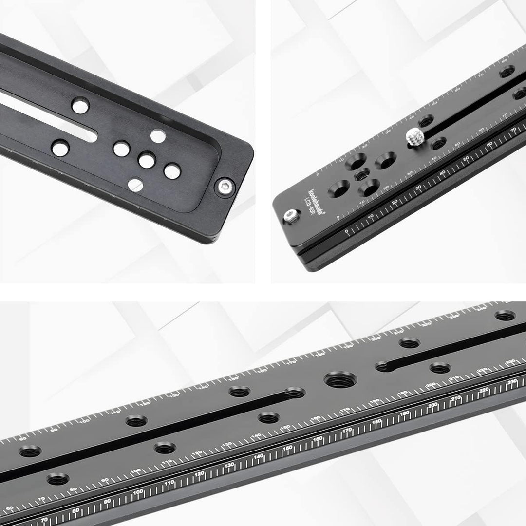 Koolehaoda 400mm Schienenplatte Mehrzweck Schnellwechselplatte Rail QR Aluminiumlegierungsplatte kom