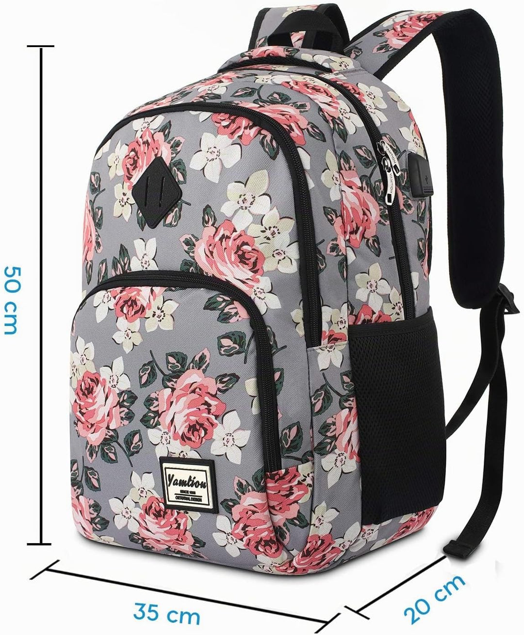 YAMTION Schulranzen Mädchen,Tagesrucksack Frauen Schultasche Damen Rucksack mit Laptopfach für Schul