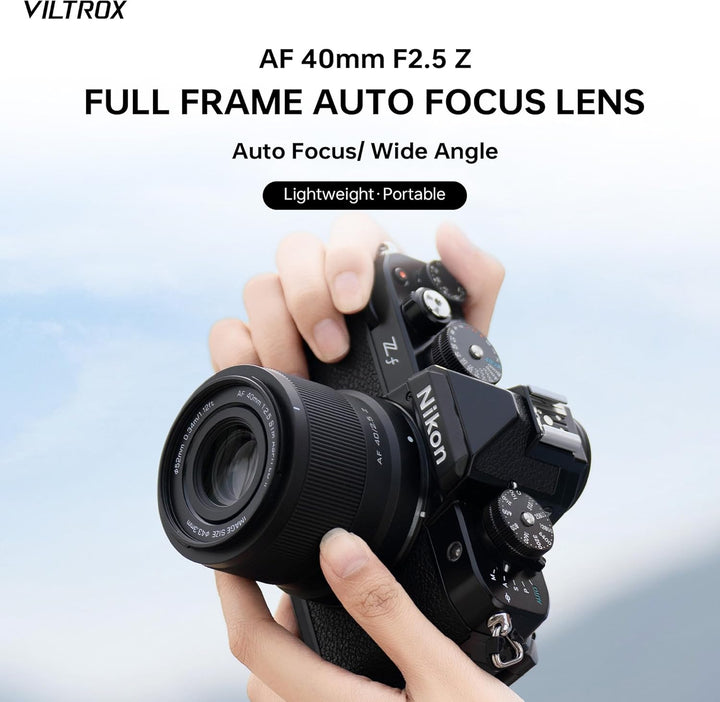 VILTROX 40mm F2.5 f/2.5 AF-Objektiv für Nikon Z-Mount, Weitwinkel-Vollformat-Autofokusobjektiv, komp