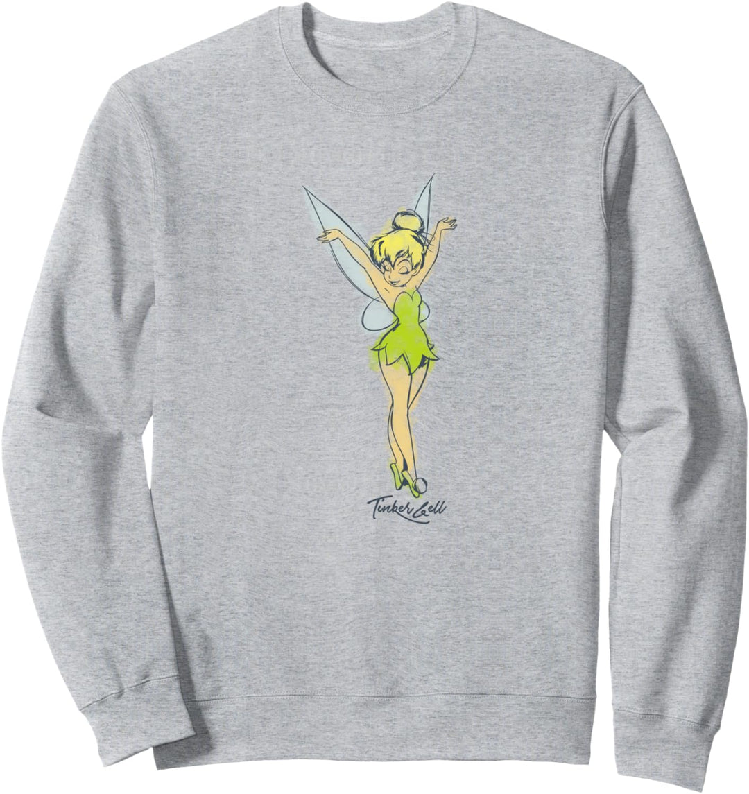 Disney Peter Pan Tinker Bell Watercolor Sketch Sweatshirt