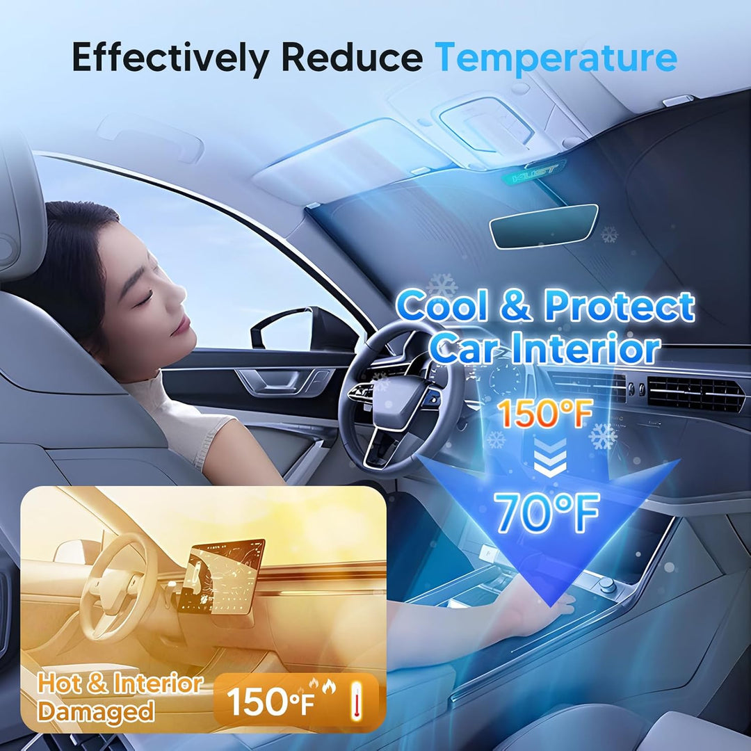 KUST Windschutzscheiben-Sonnenschutz für Jeep Cherokee SUV 2014–2021 (nicht für Jeep Grand Cherokee)