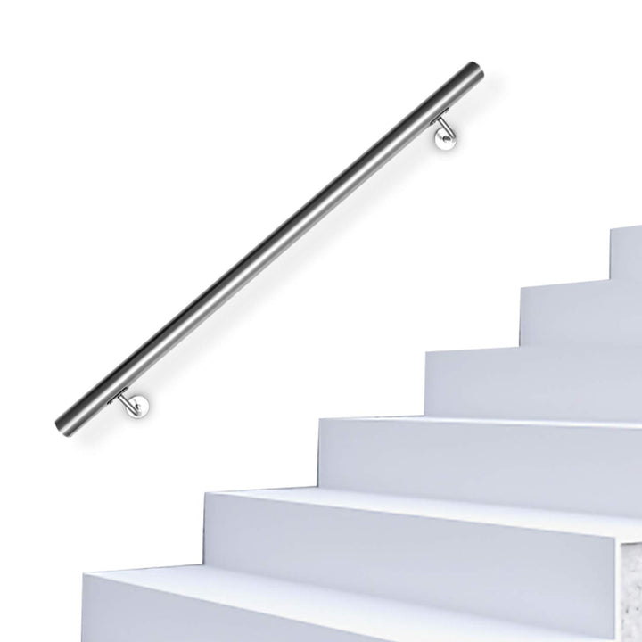 Lospitch Edelstahl Handlauf Treppengeländer Geländer Wandhandlauf Wand Treppe für Innen & Aussen ink