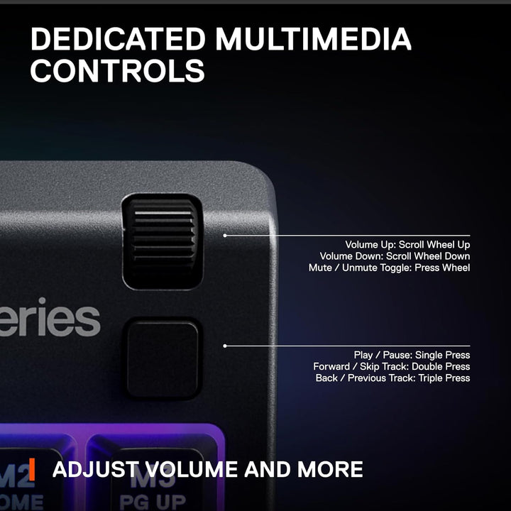 SteelSeries Apex 3 TKL RGB Gaming Tastatur - Tenkeyless Compact Formfaktor - 8-Zonen RGB Beleuchtung