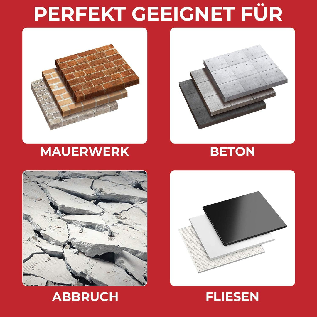 SCHWABENBACH ® Spatmeissel SDS Plus 75 x 250mm - Ideal zum Abtragen von Verputz - Fliesen entfernen