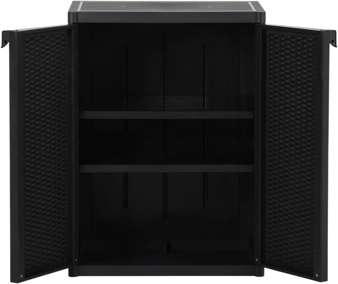 Festnight Gartenschrank Kunststoffschrank Haushaltsschrank Spindschrank Terrassenschrank Balkonschra