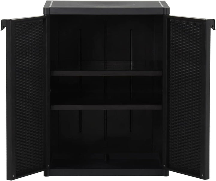 Festnight Gartenschrank Kunststoffschrank Haushaltsschrank Spindschrank Terrassenschrank Balkonschra