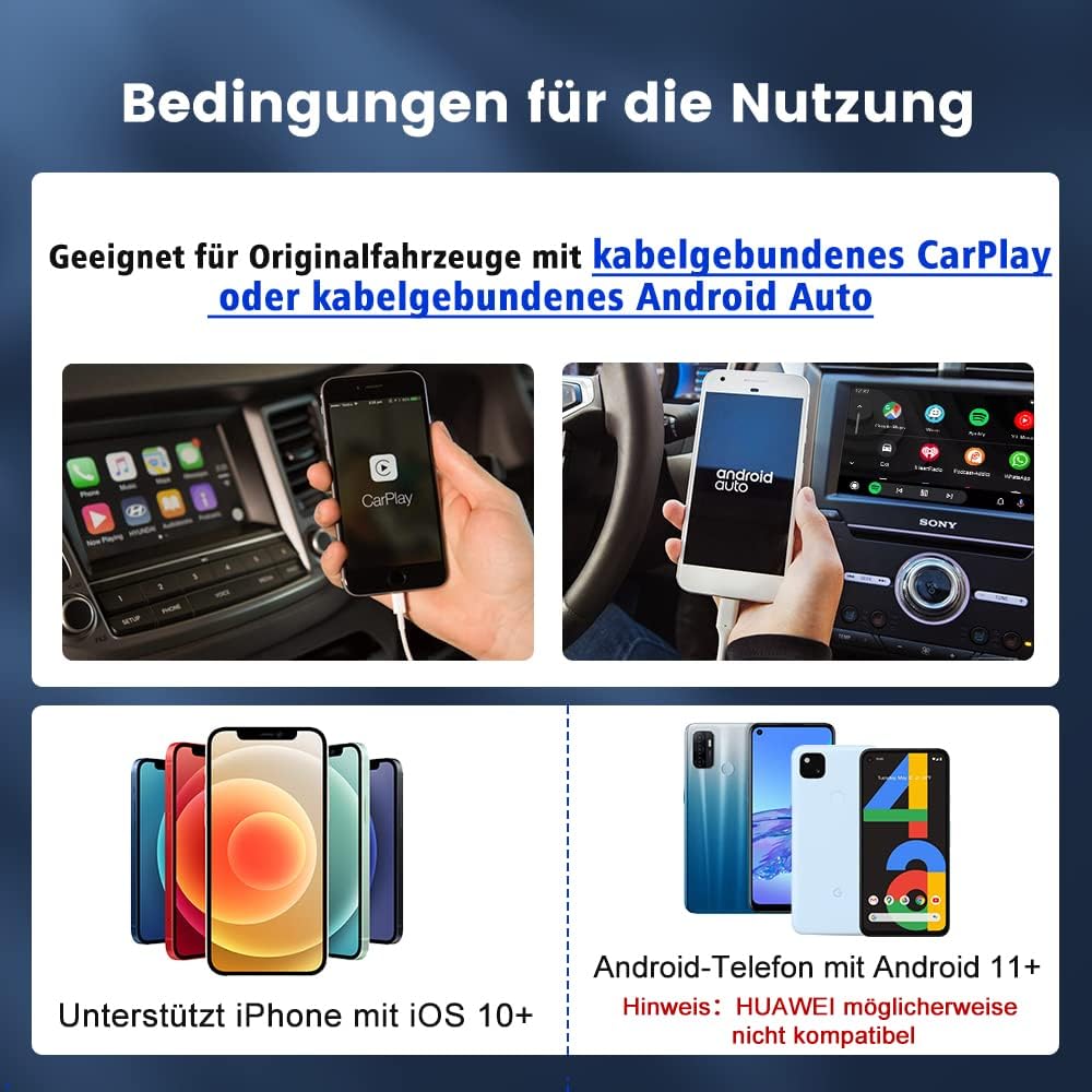 CarlinKit 5.0 2025 Neu Eingetroffen EIN Innovativer Dual-Conversion-Wireless-Adapter,Online-Musik/Ka