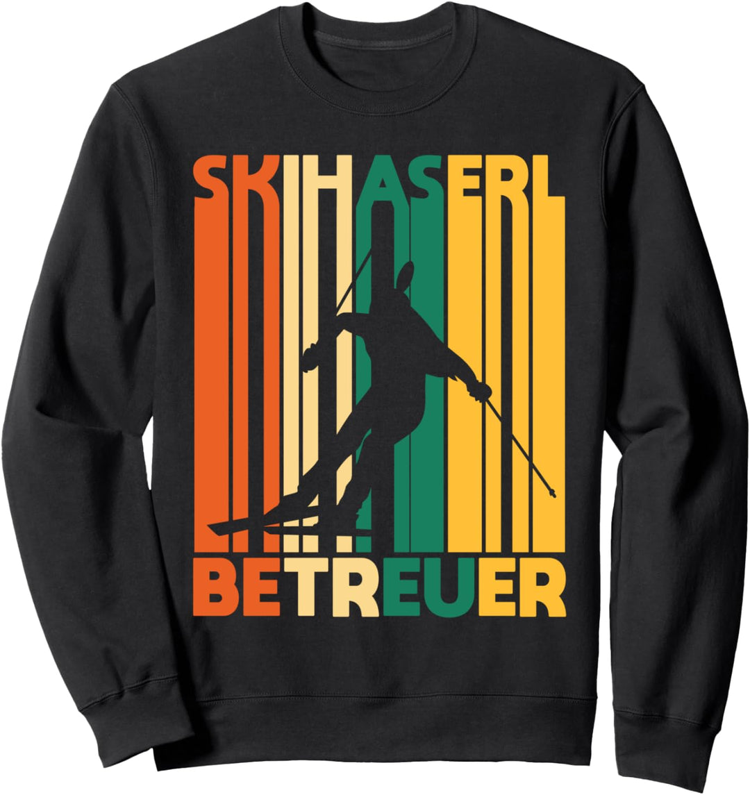 Skihaserl Betreuer Skilehrer Retro Sweatshirt