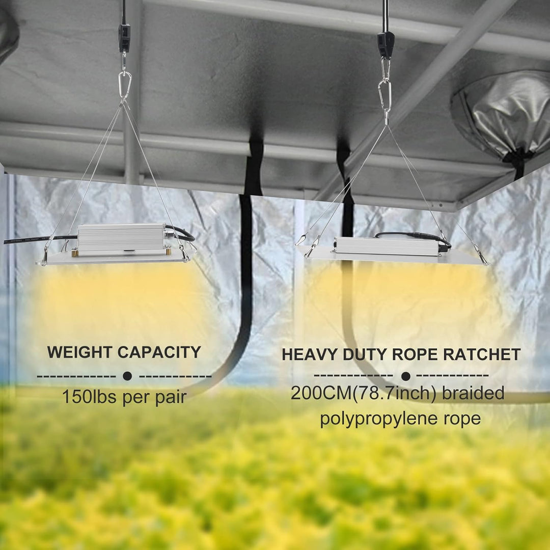 BOSYTRO 4 Paar（8 Stück） 1/8 Zoll Ratchet Hanger Heavy Duty Einstellbare Ratsche Seil Aufhänger Verst