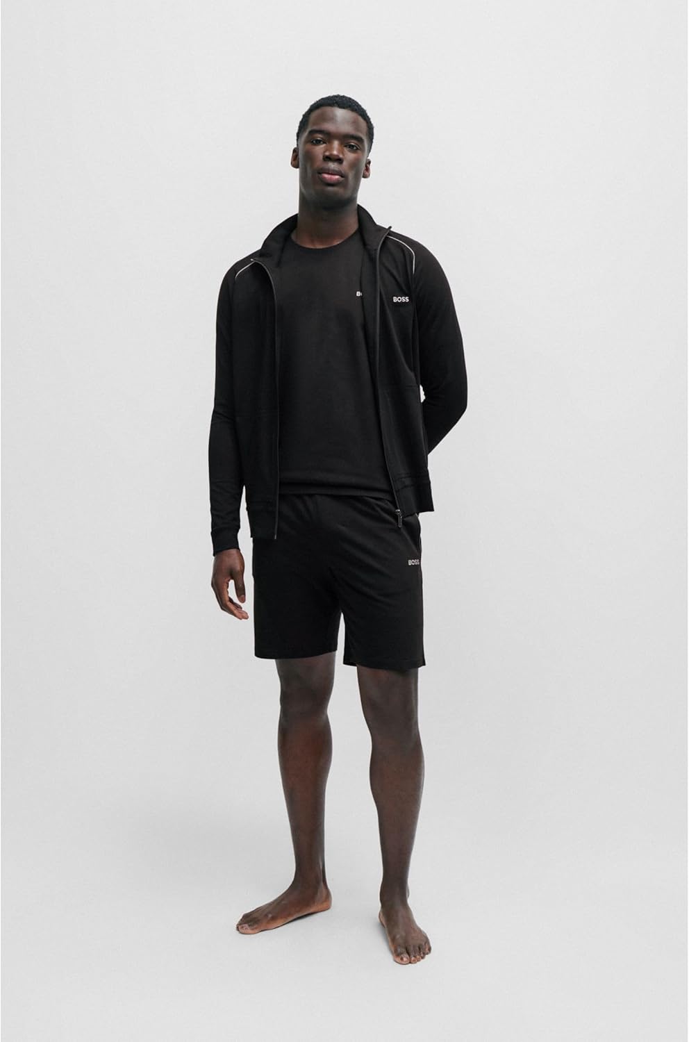 BOSS Herren Homewear Kurze Hose Freizeithose Mix&Match Short CW, -001 Black