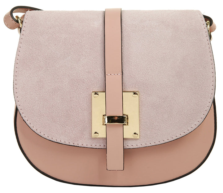 Cluty Umhängetasche echt Leder Damen - 018970 Cognac, Cognac