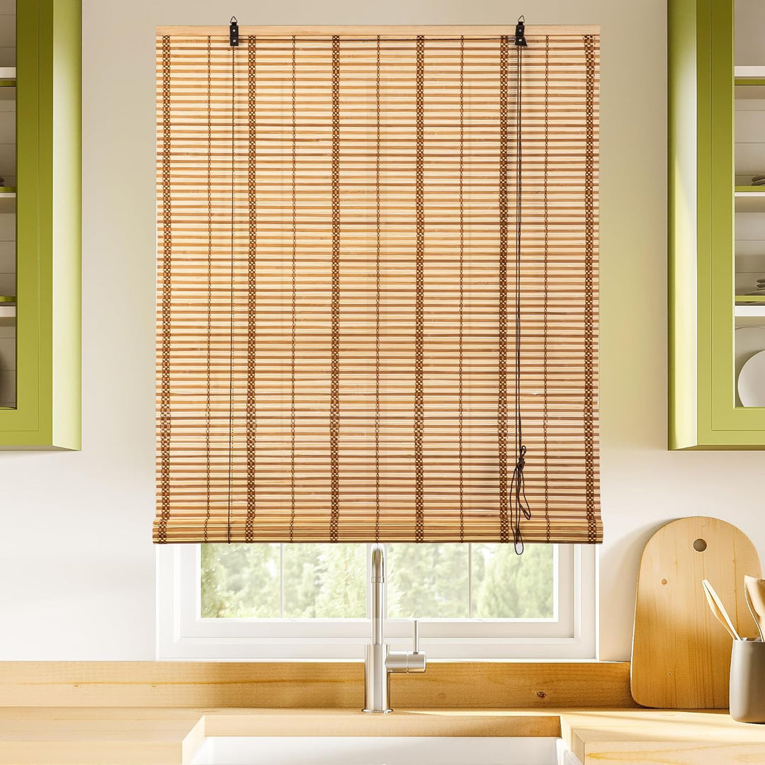 Cy.curtain bright Bambusrollo Bambus Rollo Sonnenschutz und Sichtschutz Rollo,für Fenster Und Türen,